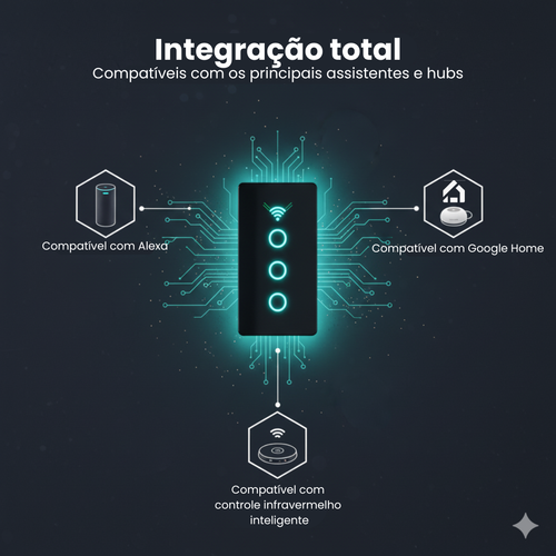Interruptor Inteligente Wi-Home Interruptor Wi-Fi Inteligente